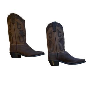 Laredo brown leather and suede cowboy boots from Nashville Boot & Co.
